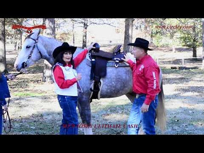 Circle Y Turq Stitch Saddle
