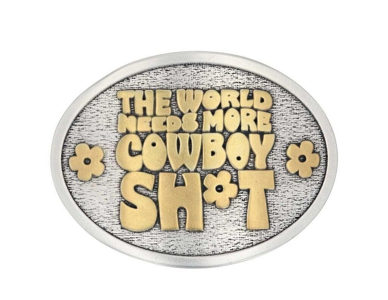 Montana Silversmiths World Needs More Cowboy Sh*t Belt Buckle