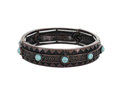 Montana Silversmiths Rumbling Earth Mineral Attitude Bracelet