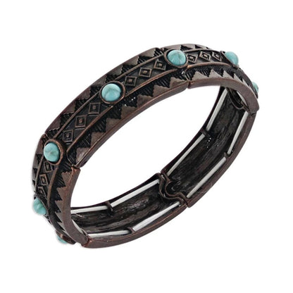 Montana Silversmiths Rumbling Earth Mineral Attitude Bracelet