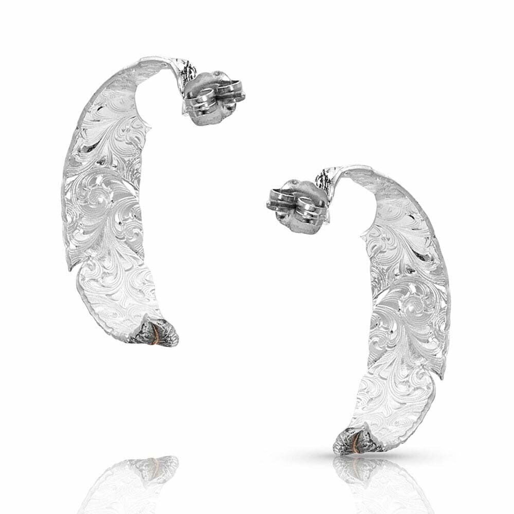 Montana Silversmiths Wind Dancer Hoop Earrings