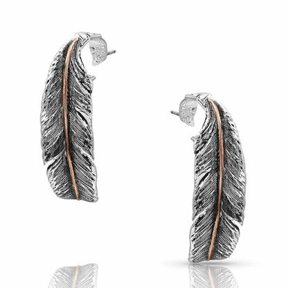 Montana Silversmiths Wind Dancer Hoop Earrings