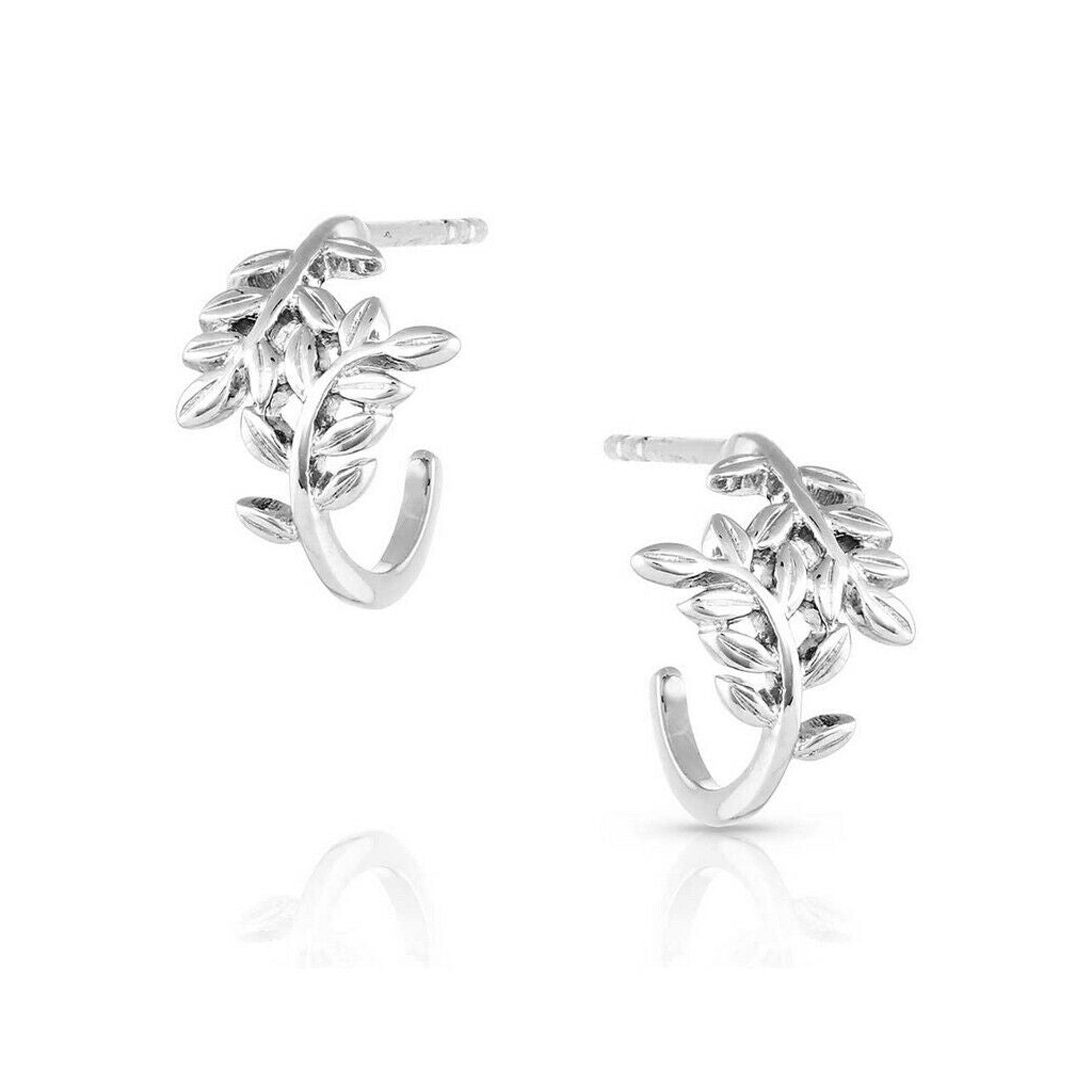 Montana Silversmiths Bending Branches Tiny Hoop Earrings