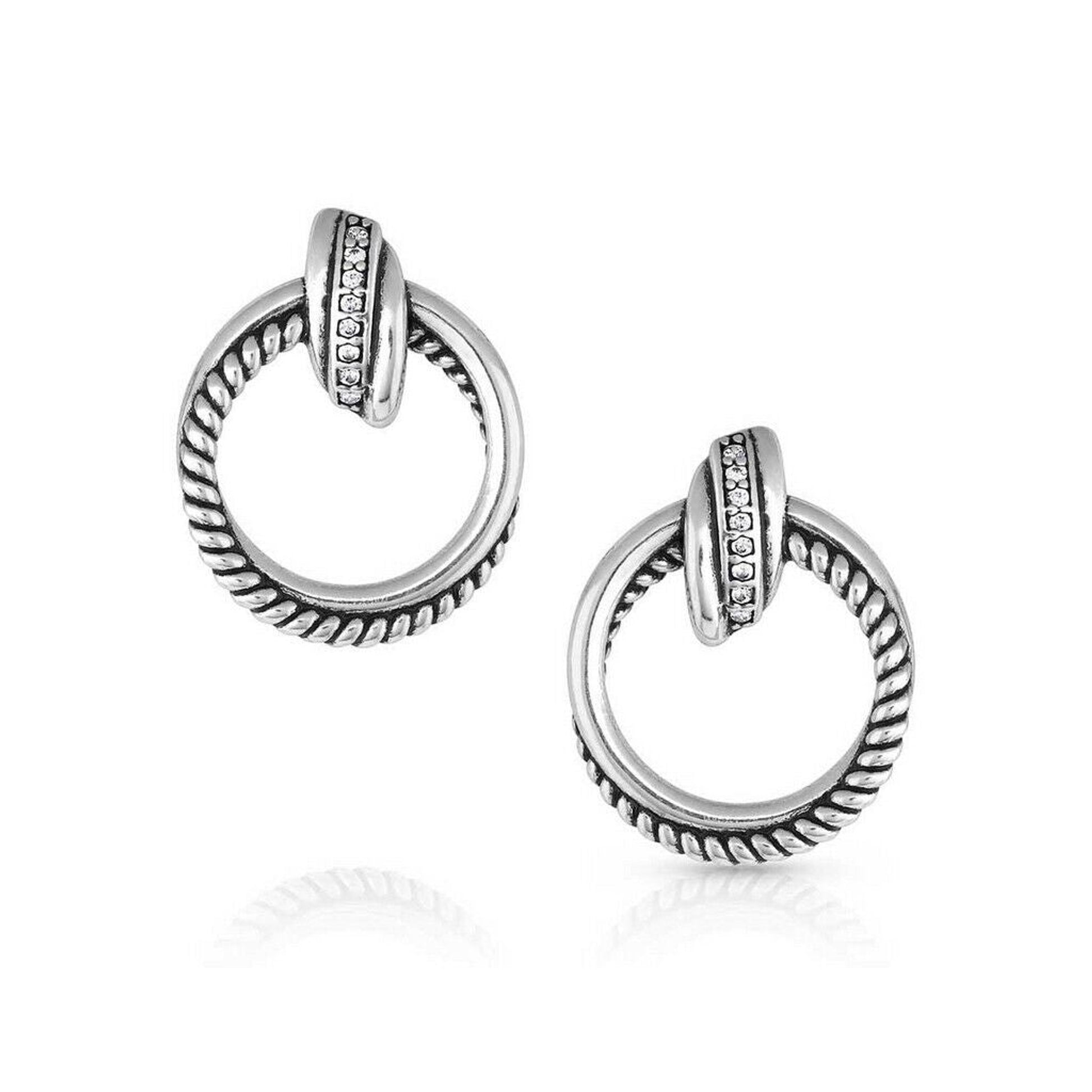 Montana Silversmiths CrisCross Post Earrings