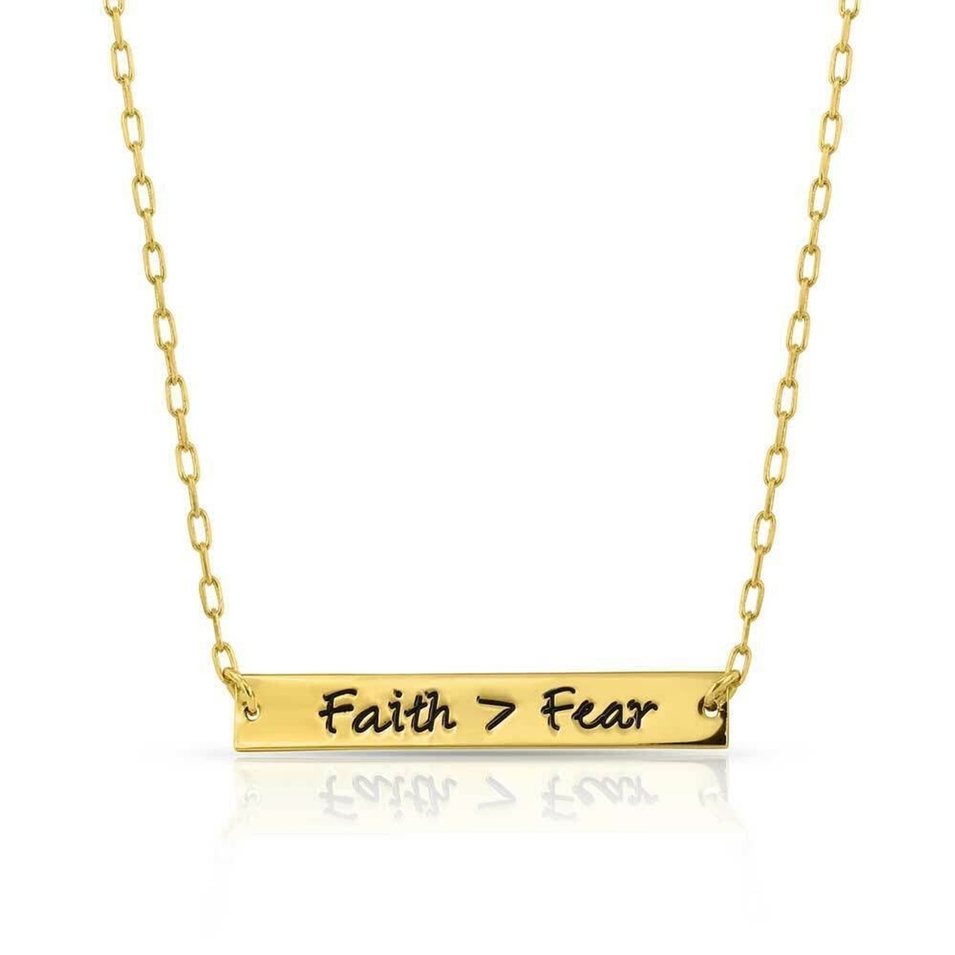 Montana Silversmiths Greater Faith Over Fear Necklace