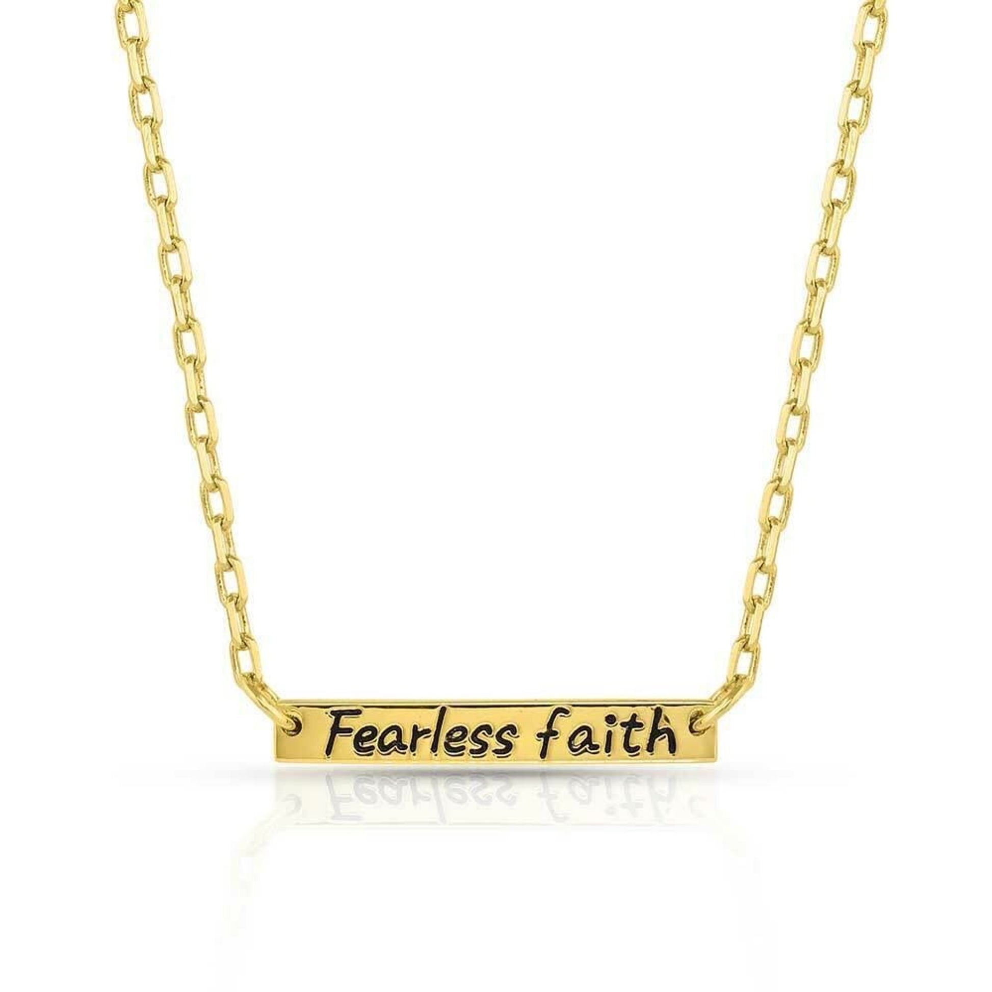 Montana Silversmiths Fearless Faith Bar Necklace
