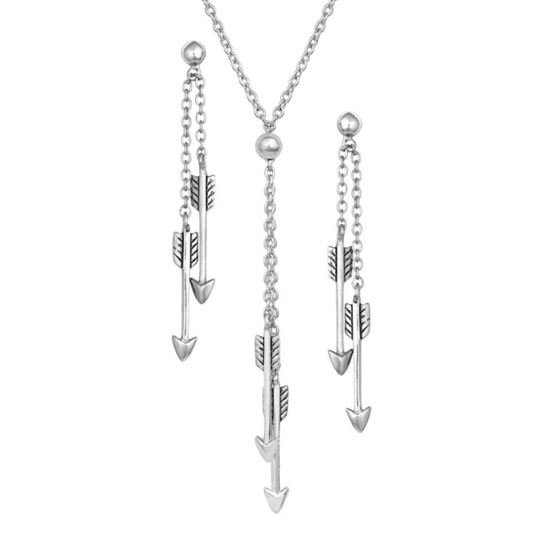Montana Silversmiths Doubling Down Arrow Jewelry Set