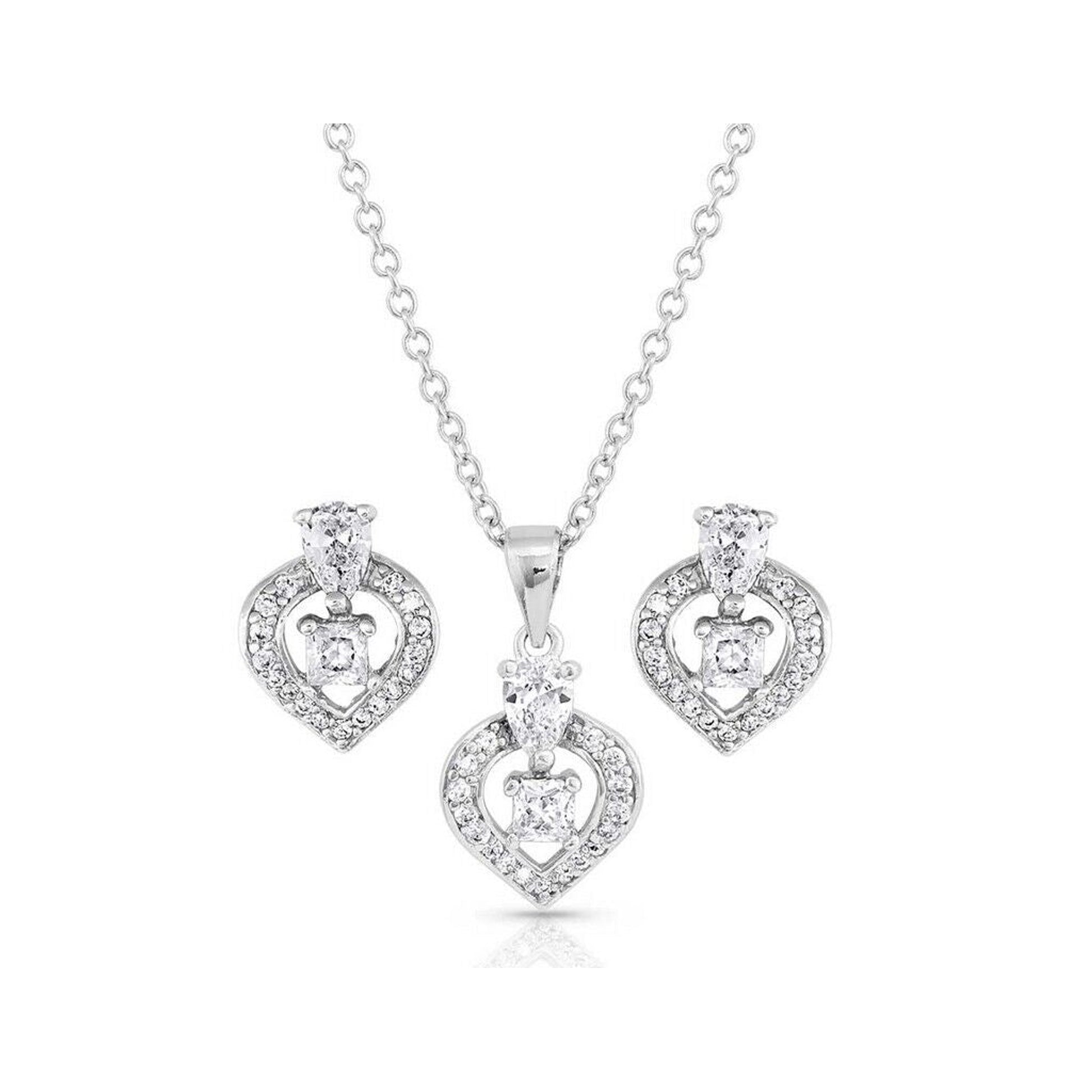 Montana Silversmiths Touch of Crystal Jewelry Set