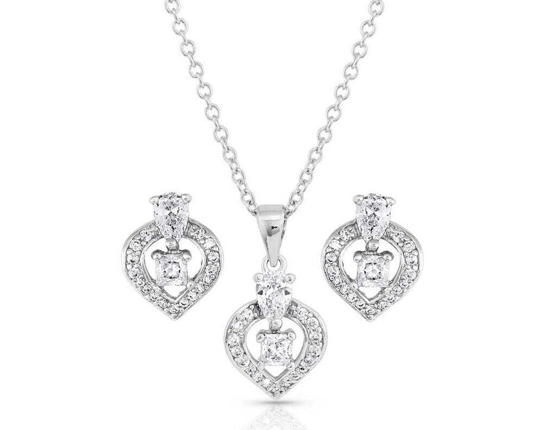 Montana Silversmiths Touch of Crystal Jewelry Set