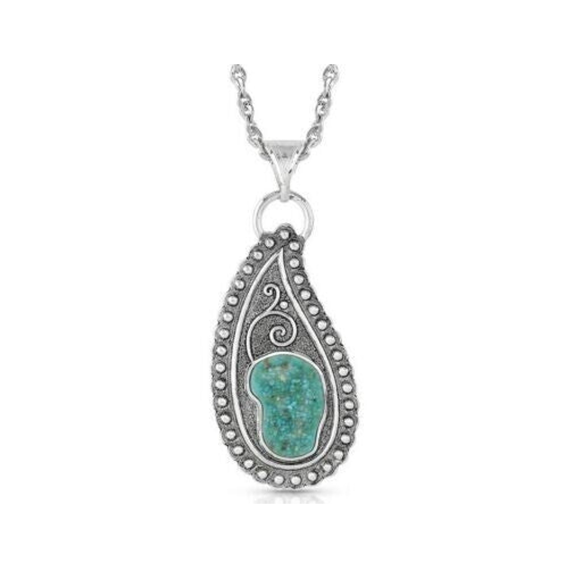 Montana Silversmiths Country Roads Turquoise Necklace