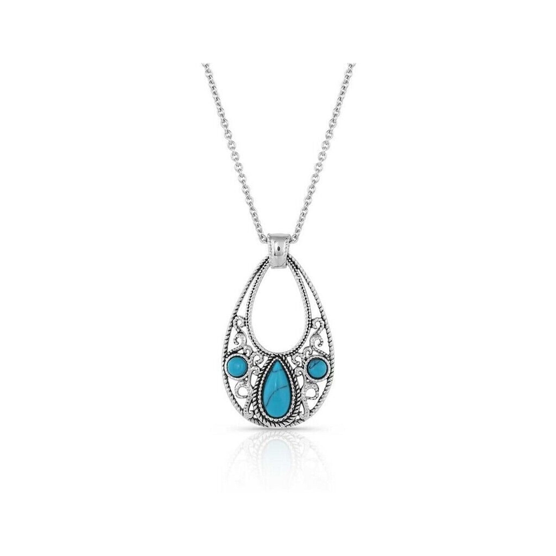 Montana Silversmiths New World Stone Teardrop Necklace