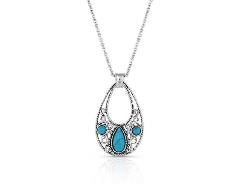 Montana Silversmiths New World Stone Teardrop Necklace