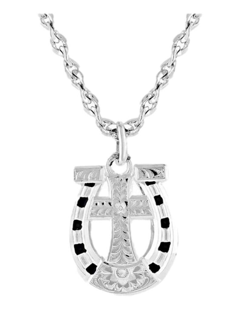Montana Silversmiths Horseshoe Cross Sole to Sole Necklace