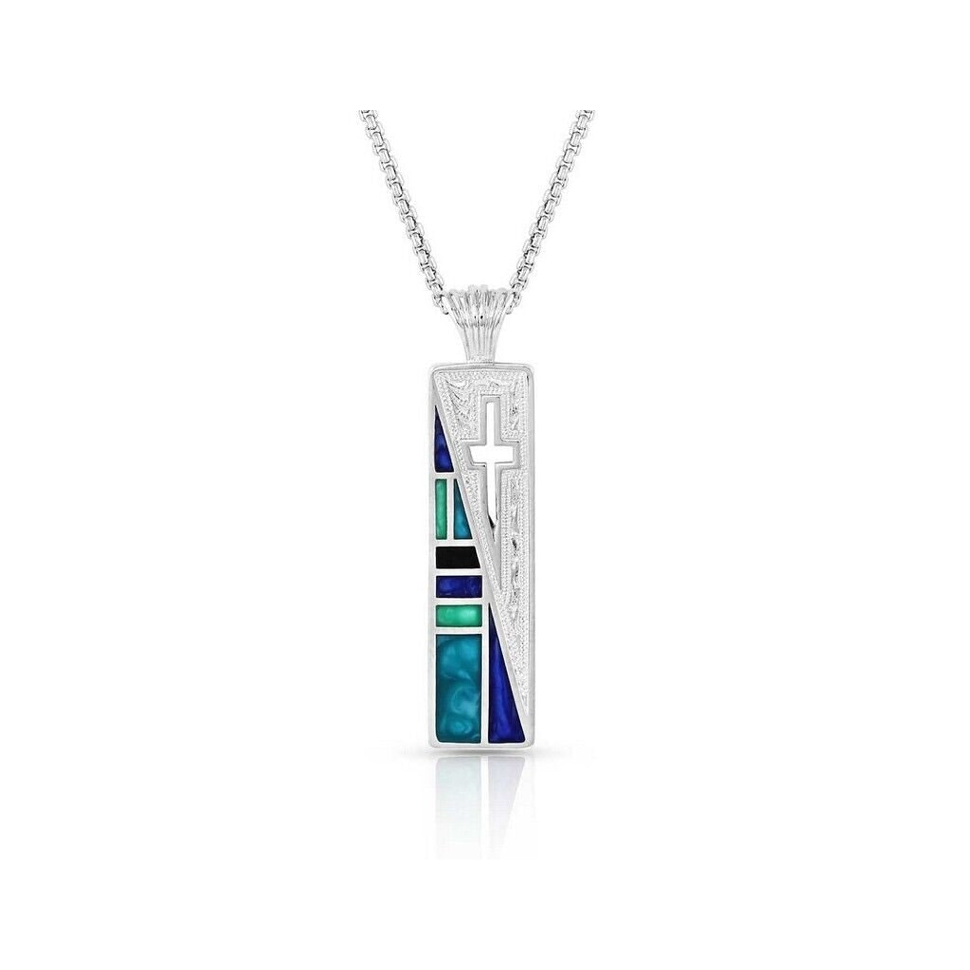 Montana Silversmiths American Legend Cross Pendant Necklace