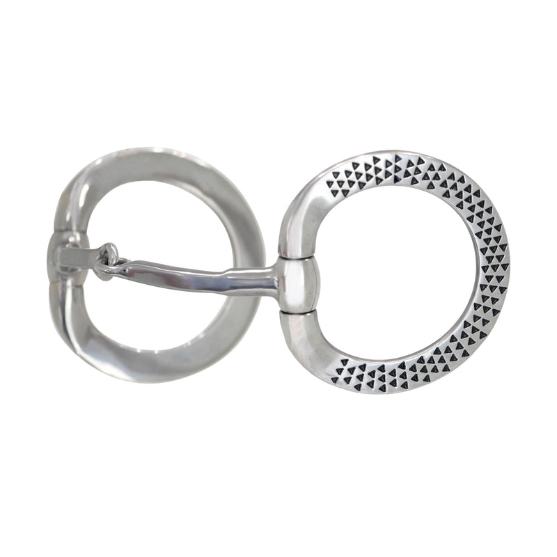 Metalab Black Rasp Eggbutt Snaffle Bit