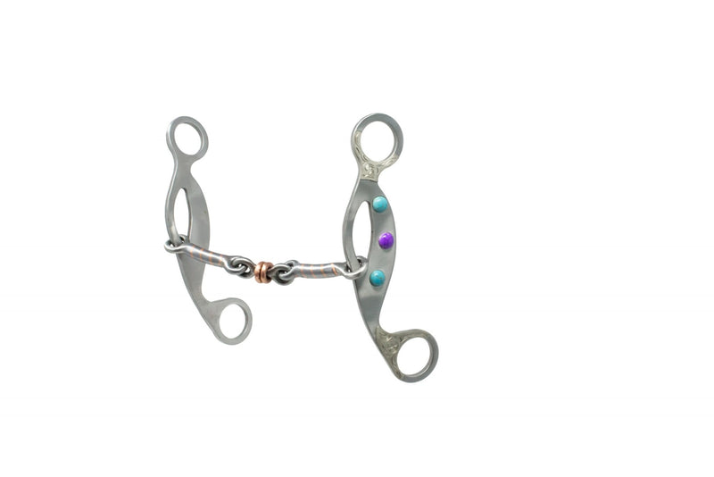 Partrade Cowboy Tack Southwest Gemstone Dog Bone Gag Bit