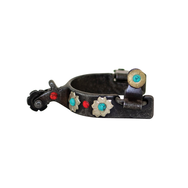 Partrade Cowboy Tack Southwest Medium Cup Floral Spurs