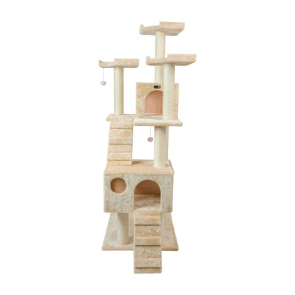 Armarkat Classic Real Wood Cat Tree 74in Beige