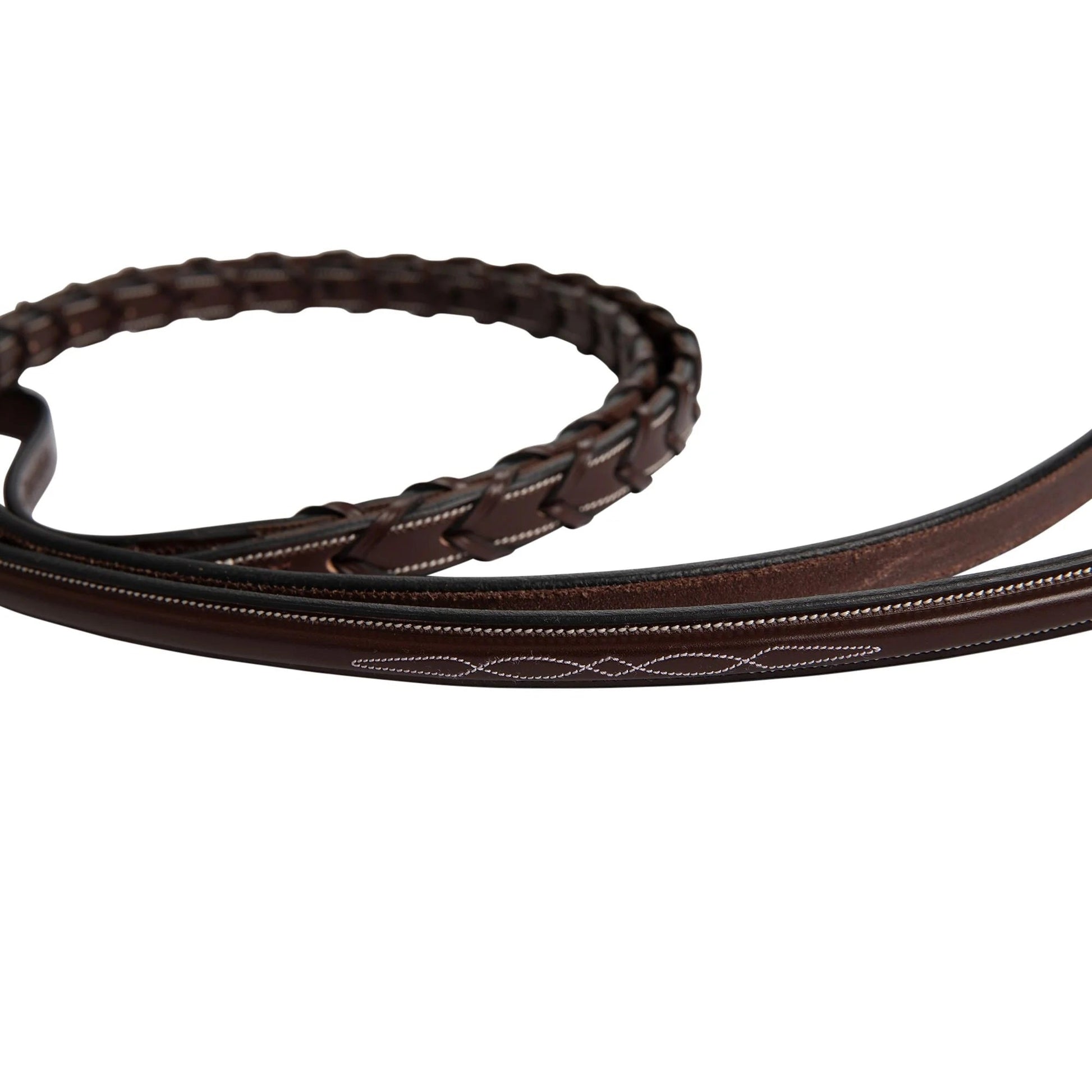 Huntley Fancy Stitch Rubber Laced Rein