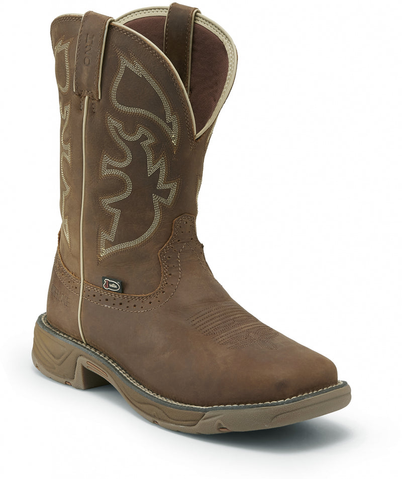 Justin Mens Rush 11" Waterproof Steel Toe Boots