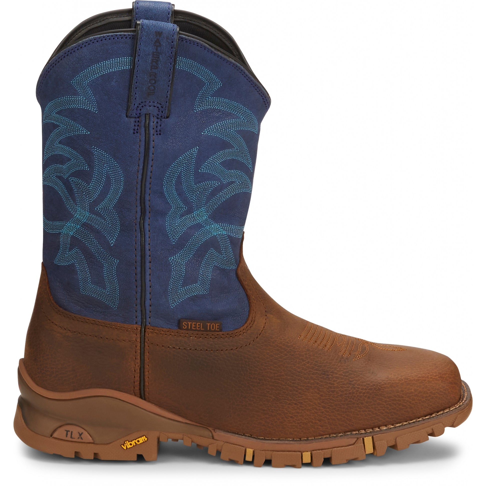 Tony Lama Mens Roustabout 11" Steel Toe Waterproof Work Boots