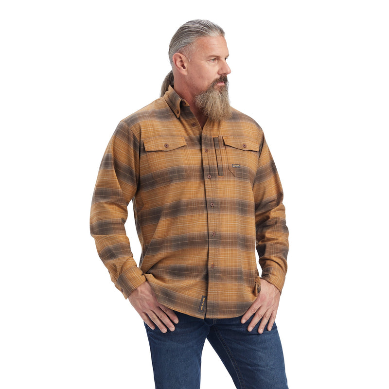 Ariat Mens Rebar Flannel DuraStretch Work Shirt