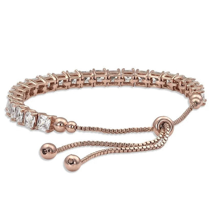 Montana Silversmiths Squarely a Rose Gold Tennis Bolo Bracelet