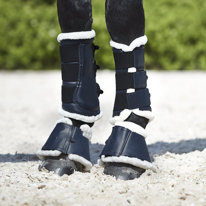 Horze Ghent Brushing Boots with Faux Fur