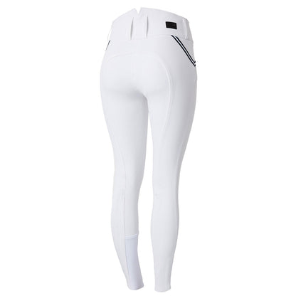 Horze Ladies Della High Waist FS Breeches with Piping Tape