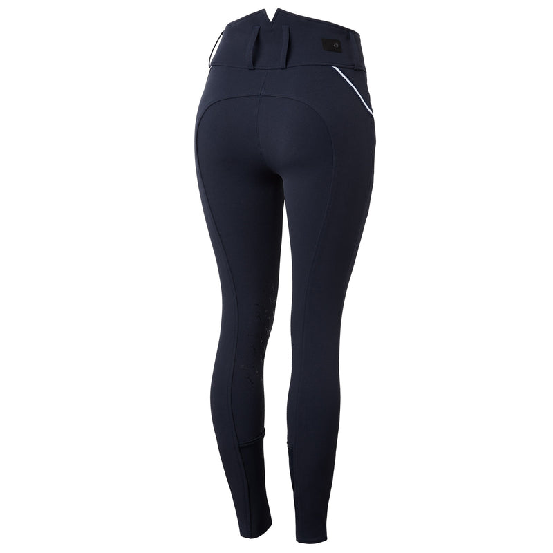 Horze Ladies Della High Waist Knee Grip Breeches with Piping Tape