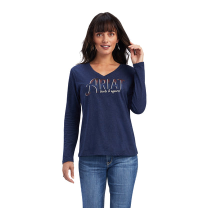 Ariat Ladies REAL Chest Logo Relaxed Tee Shirt
