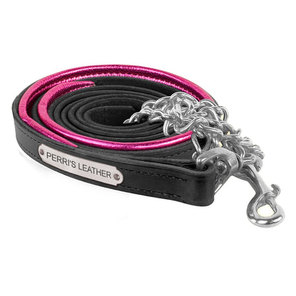Perri's Personalized Metallic Padded Leather Lead