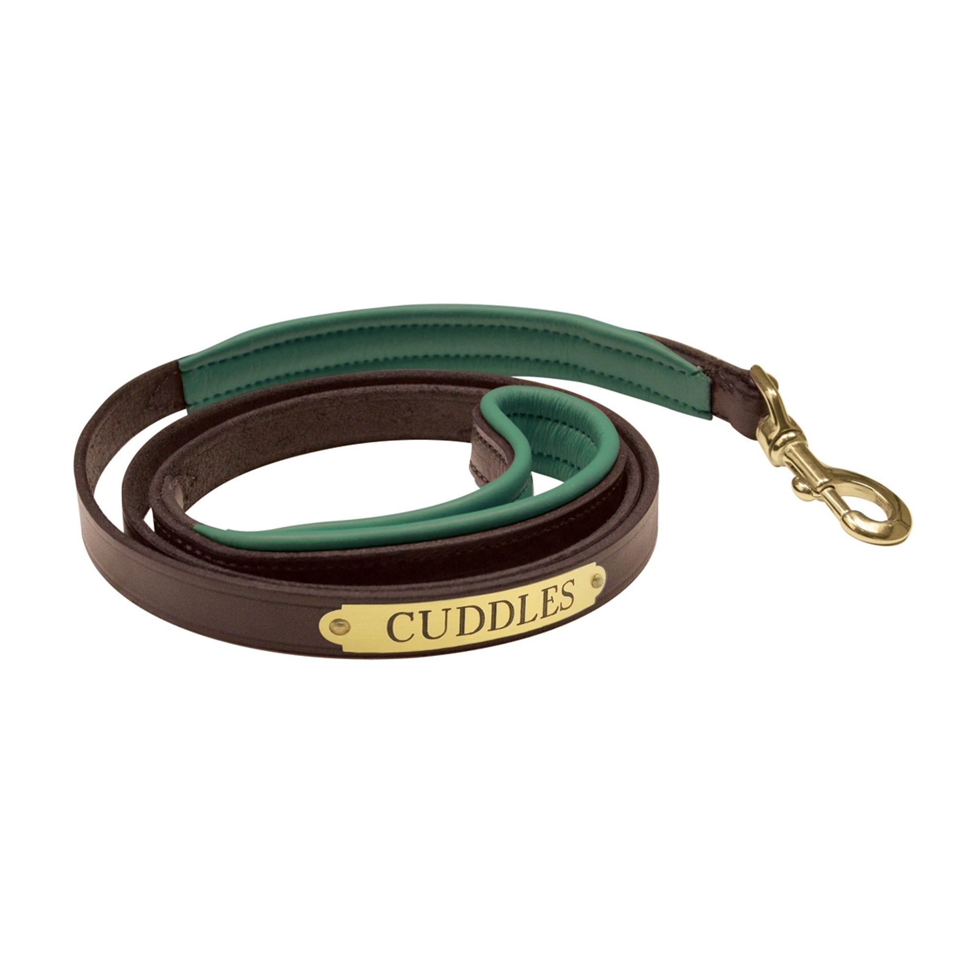 Perri's Personalized Padded Leather Dog Leash
