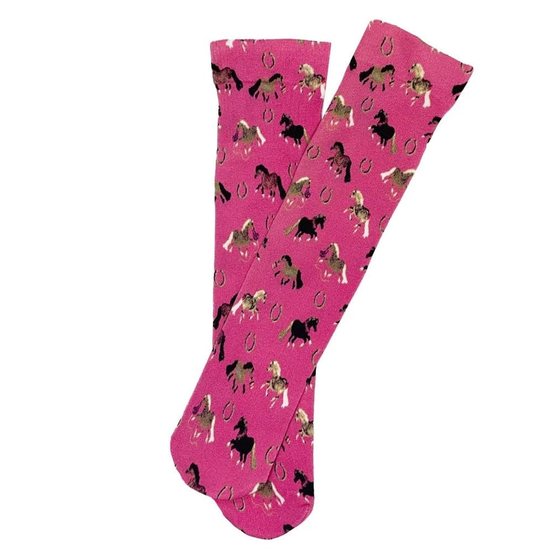 AWST Int'l Kids Lila Puff Ponies Socks