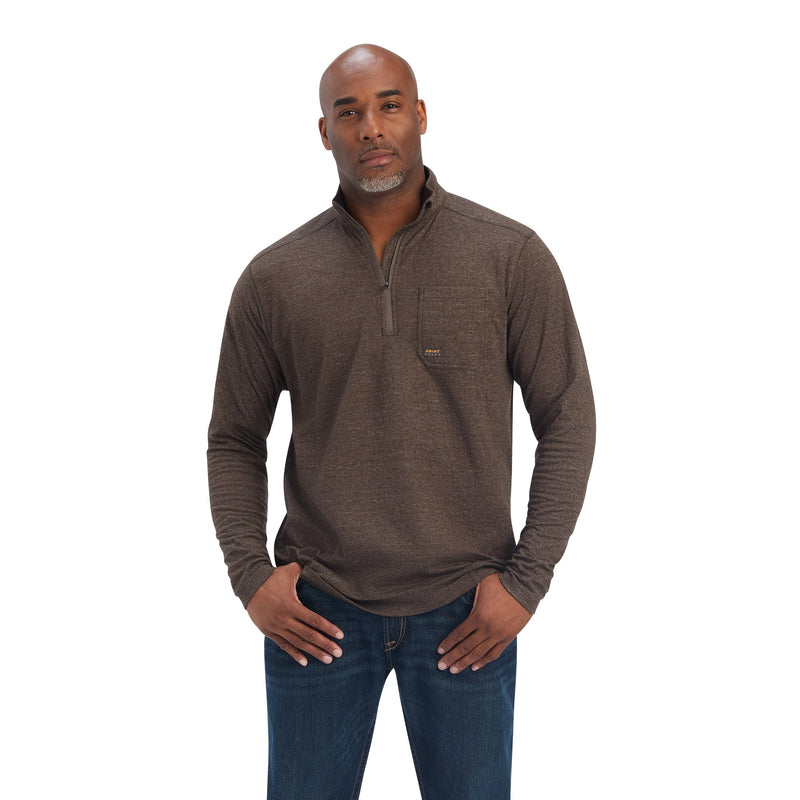 Ariat Mens Rebar Foundation 1/4 Zip Shirt