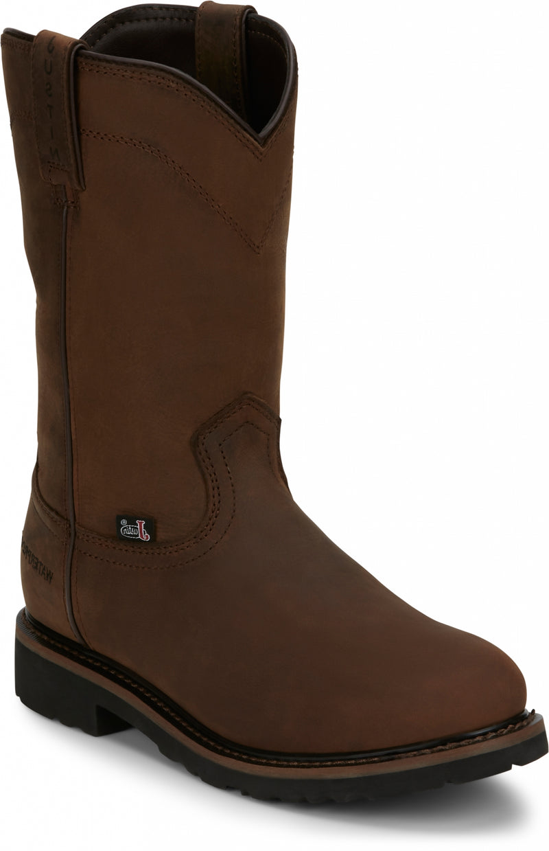 Justin Mens Drywall 10" Waterproof Boots