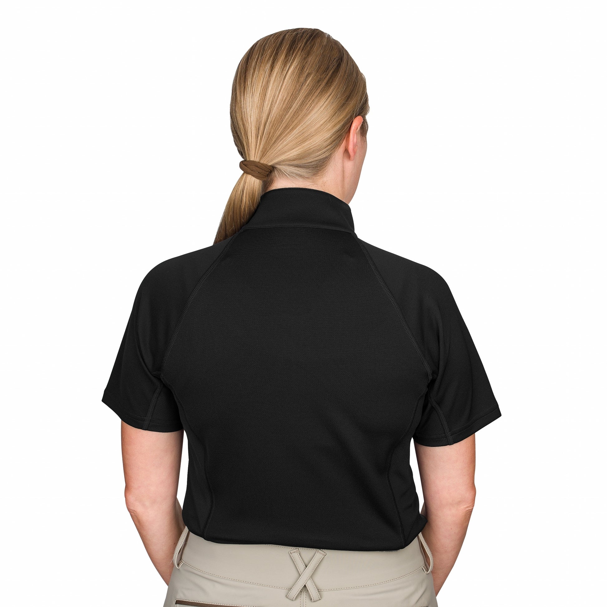 Ovation Ladies Quarter Zip Short Sleeve Sun Shirt