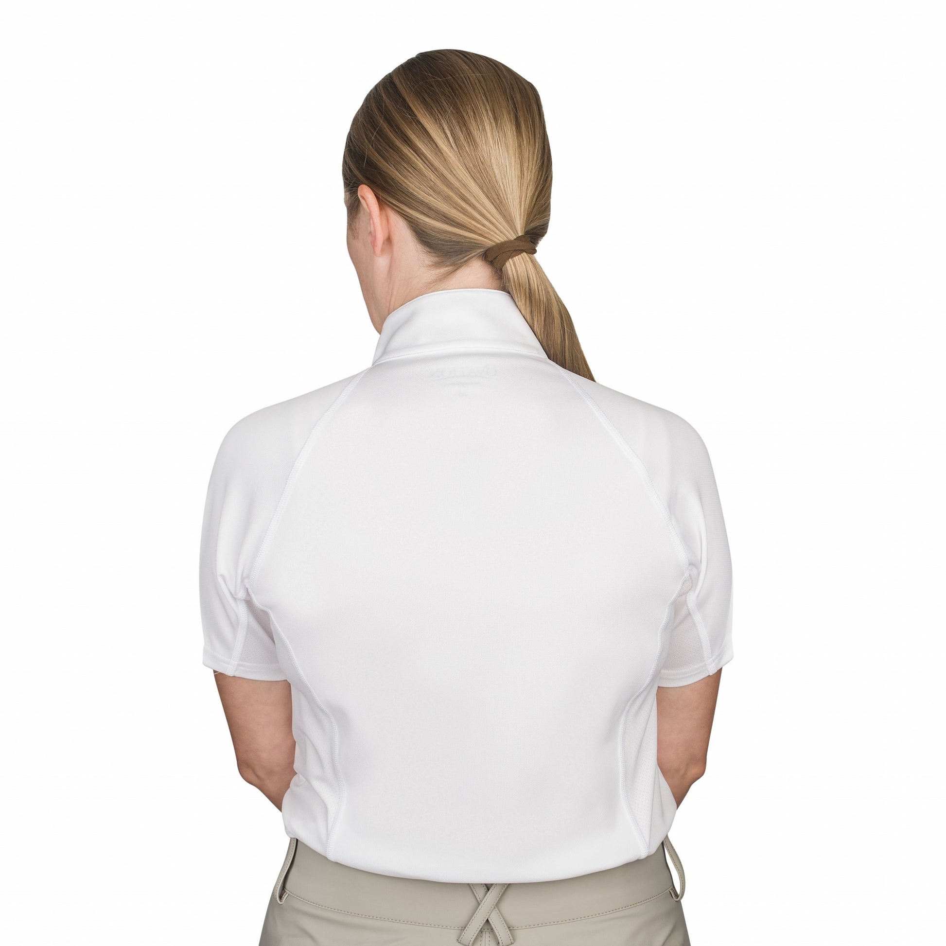 Ovation Ladies Quarter Zip Short Sleeve Sun Shirt