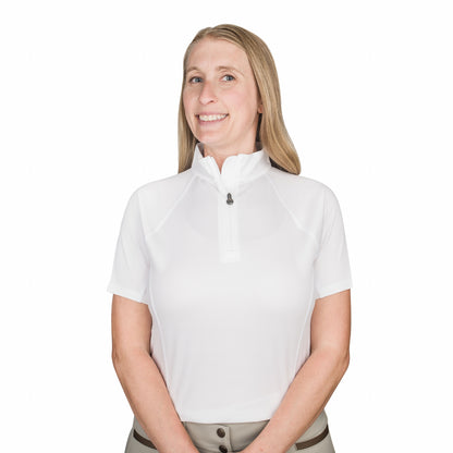 Ovation Ladies Quarter Zip Short Sleeve Sun Shirt
