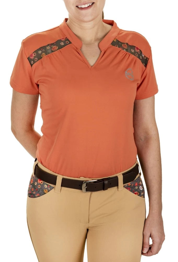 EcoRider by Equine Couture Ladies Thea Short Sleeve Sport Shirt