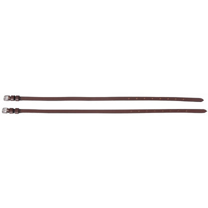 Hdr Leather Spur Straps with Plain Buckle 16 Black