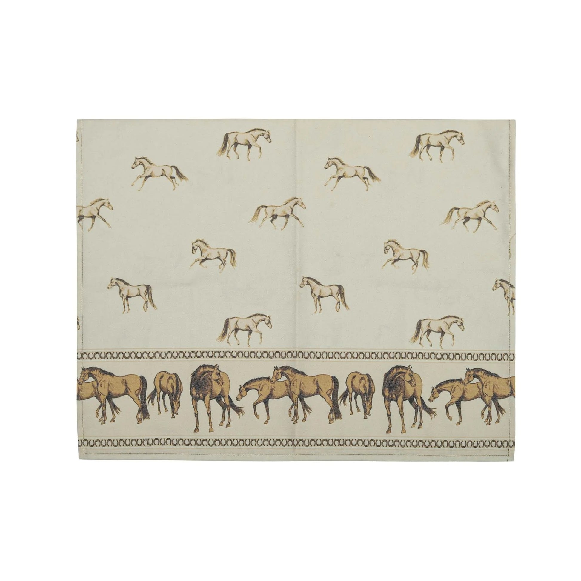 AWST Int'l Lila Horses on the Border Kitchen Towel
