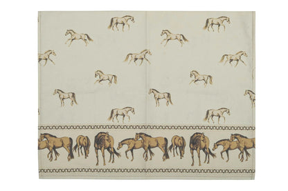AWST Int'l Lila Horses on the Border Kitchen Towel