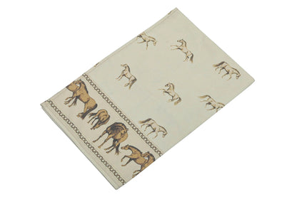 AWST Int'l Lila Horses on the Border Kitchen Towel