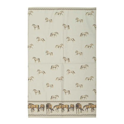 AWST Int'l Lila Horses on the Border Kitchen Towel