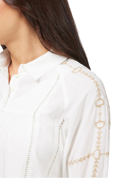 EQL by Kerrits Ladies Bit and Rein Embroidered Blouse
