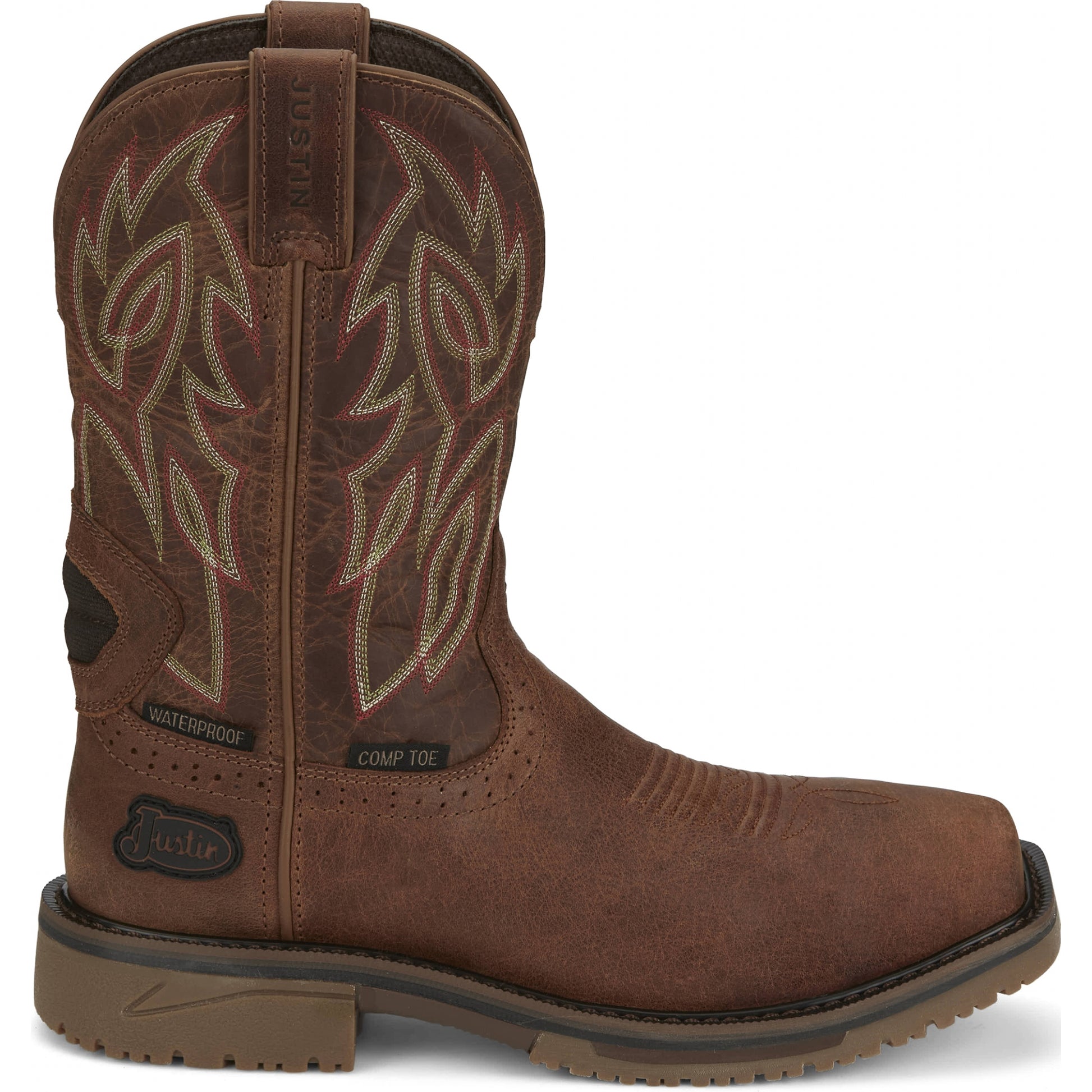 Justin Mens Wolfe 11" Waterproof Nano Comp Toe Boots