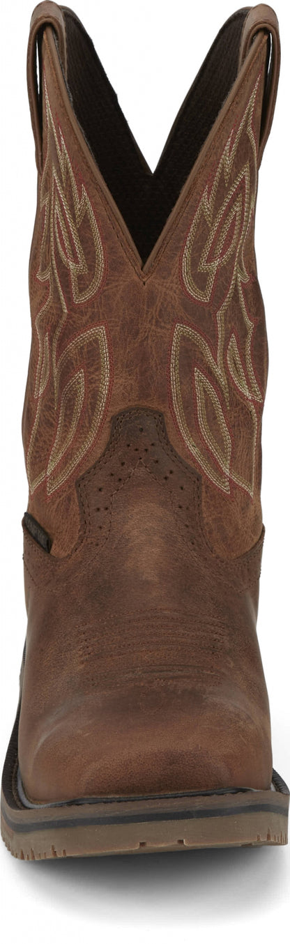 Justin Mens Wolfe 11" Waterproof Nano Comp Toe Boots