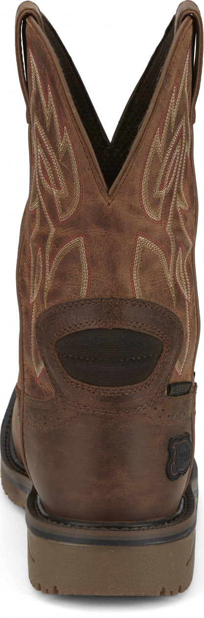 Justin Mens Wolfe 11" Waterproof Nano Comp Toe Boots