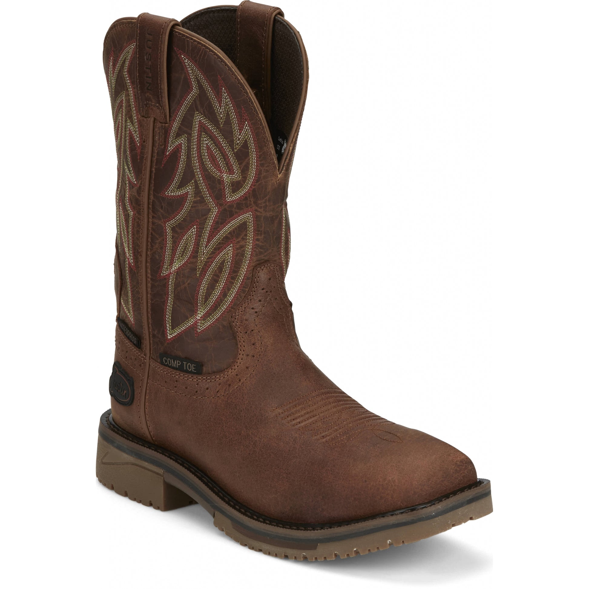 Justin Mens Wolfe 11" Waterproof Nano Comp Toe Boots